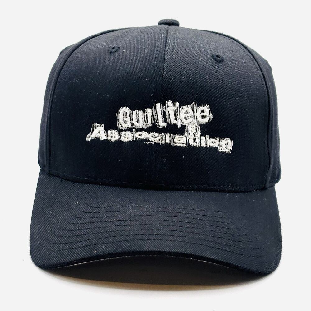 Guilty By Association Baseball Hat Flex Fit L/XL Black Rebel Skate Funny Gift